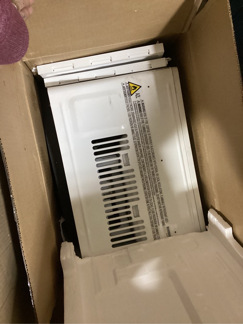 Condition photo showing As Is for LG LW6024RSMX Window Air Conditioner, Wi-Fi Enabled w/Remote, for Small Room (260 Sq.Ft.), Quiet Operation, 115V, 6,000 BTU, White
