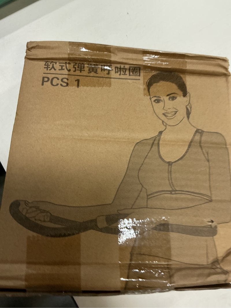 Condition photo showing New/Like New for weighted soft spring hula hoop for adults, 3lb foldable for home and travel, portable slimming fitness hoop for weight loss, waist-friendly design, upgraded closed silent version