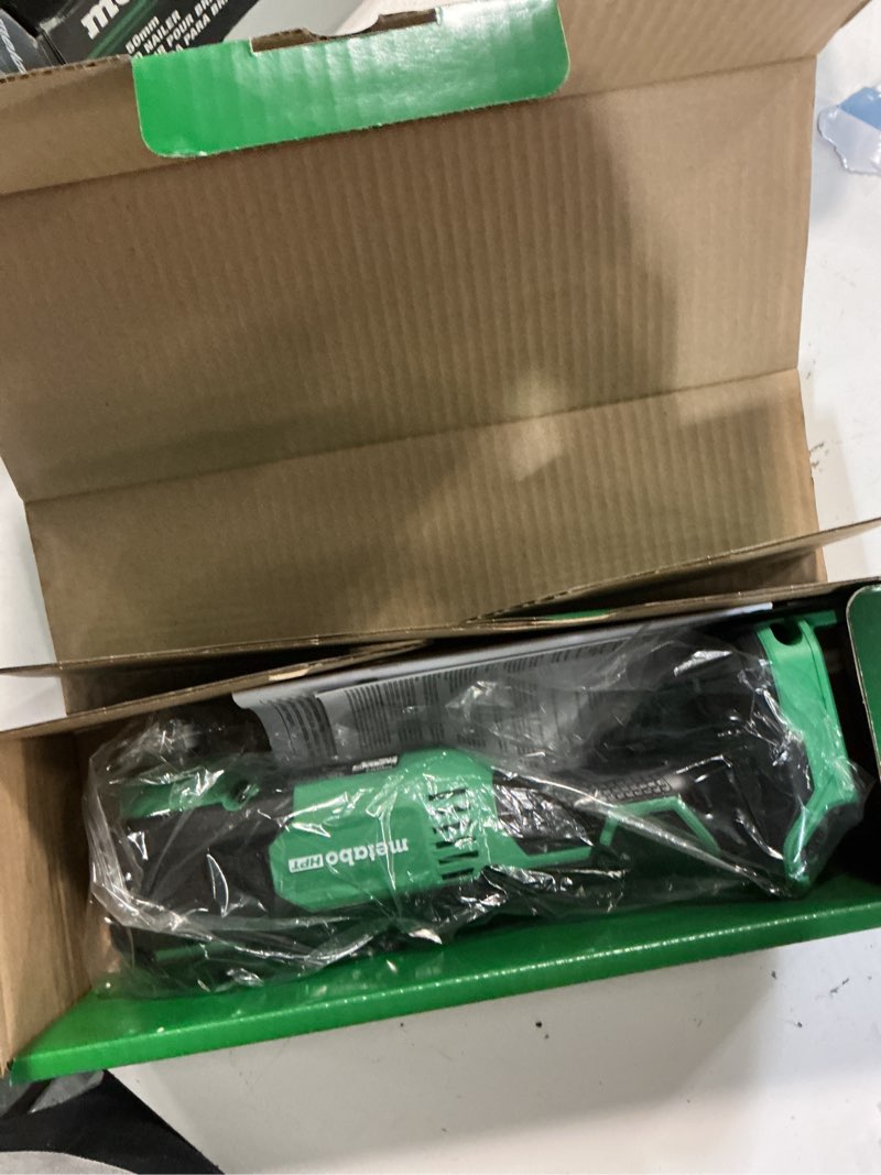 Condition photo showing New/Like New for metabo hpt multivolt 18-volt cordless brushless variable 2-piece oscillating multi-tool kit (included charger not included)