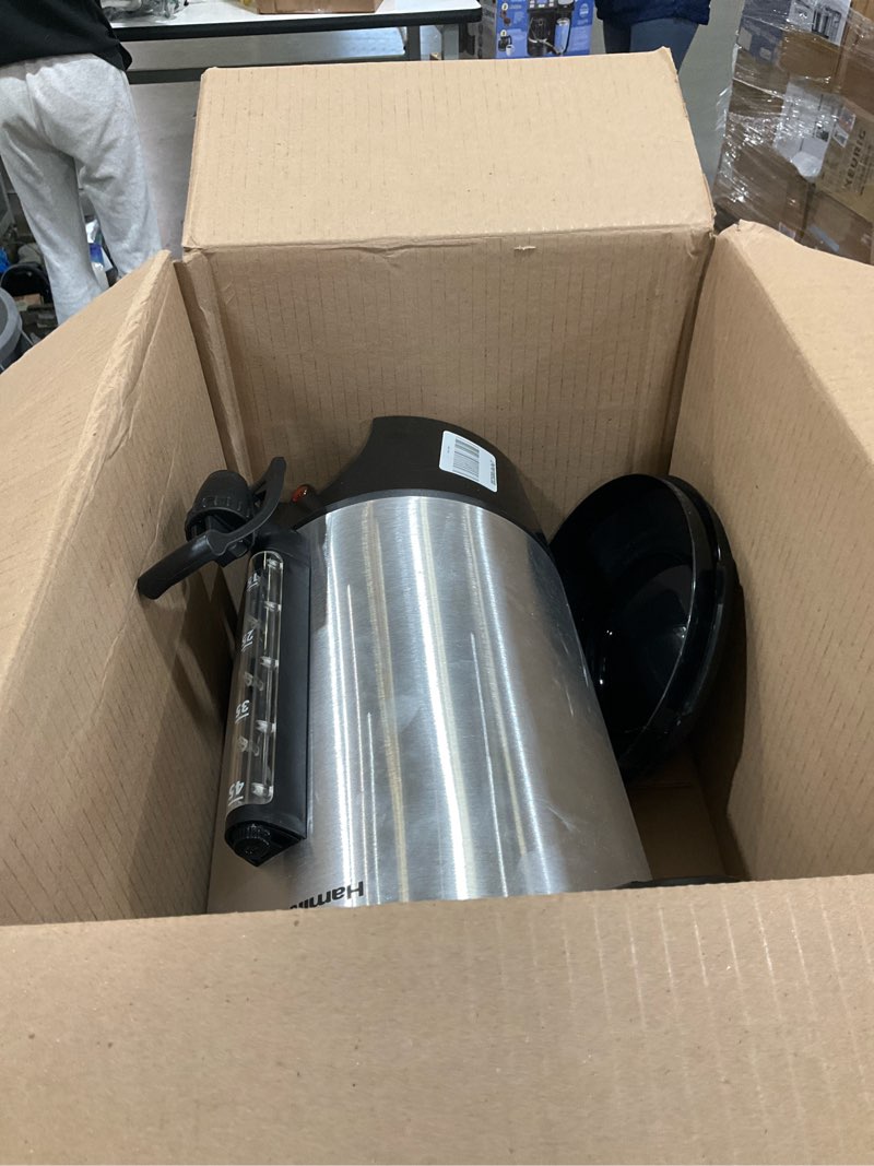 Condition photo showing As Is for Hamilton Beach 45 Cup Coffee Urn and Hot Beverage Dispenser, Silver (40519)