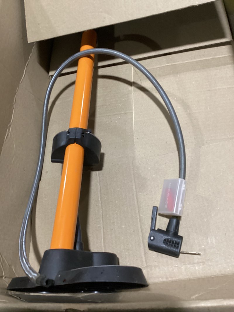 Condition photo showing Good Condition for Schwinn Air Center Series or Basic Floor Pump, for a Range of Bikes, 100, 120 or 160 PSI, Soft Grip Handle, Dual Head for Schrader and Presta Valves, Manual Air Pump Air Center Plus Orange