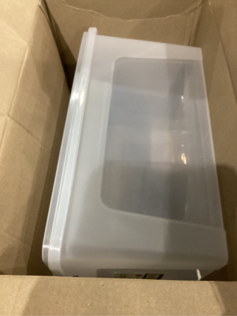 Superio Clear Plastic Storage Bin with Lid, 28 Quart Organizing Container, Latch Box, Stackable Plas