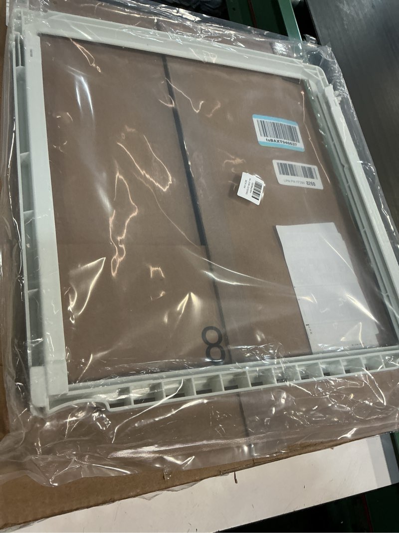 Condition photo showing Good Condition for 241969501 Shelf Frame without Glass Refrigerator, Refrigerator Compatible with Frigidaire Shelf Replacement Refrigerator Crisper Drawer Pan Cover Parts LFSS2612TF0, FGHS2631PF4A, FFSS2615TS0 Shelves