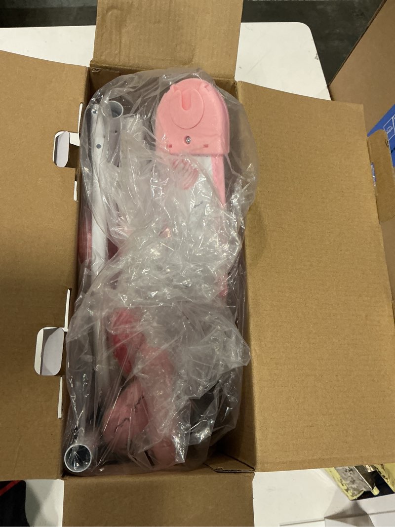 Condition photo showing Good Condition for baby swing for baby girl,newborn swing with music,5 speed levels,timing setting,soft cushion,pink foldable infant swing for indoor outdoor use 0-9 months pink bear