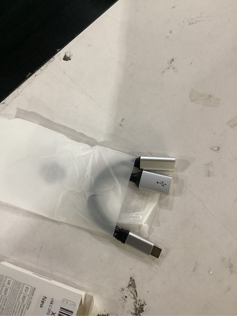 Condition photo showing Good Condition for usb c otg with charging otg adapter type c otg splitter with 60w pd fast charge compatible for steam deck,galaxy s26,switch,google chromecast with google tv,onn tv 4k plus,pi-kvm,3d printer,octa4a 60w silver