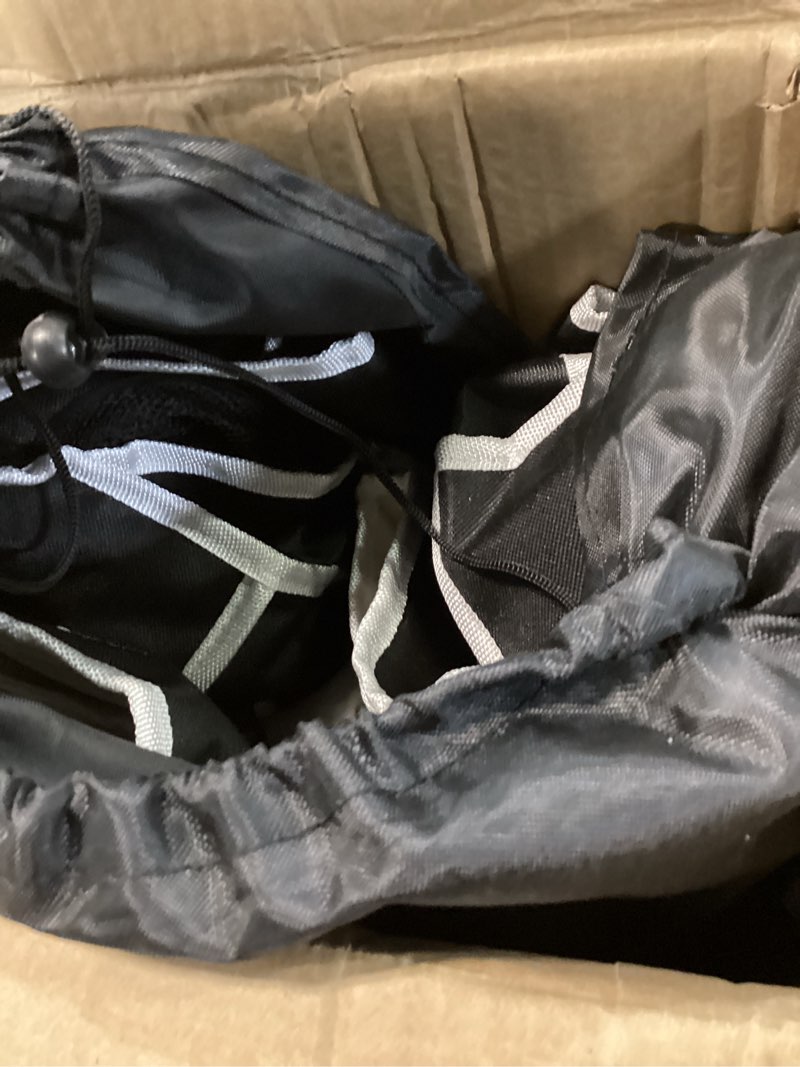 Condition photo showing Good Condition for suteck double camping chair, 660lbs oversized camping couch w/independent seats, folding camping loveseat w/2 cup & wine glass holders, 1200d oxford, side pocket & carry bag, for camping, lawn, patio black gray