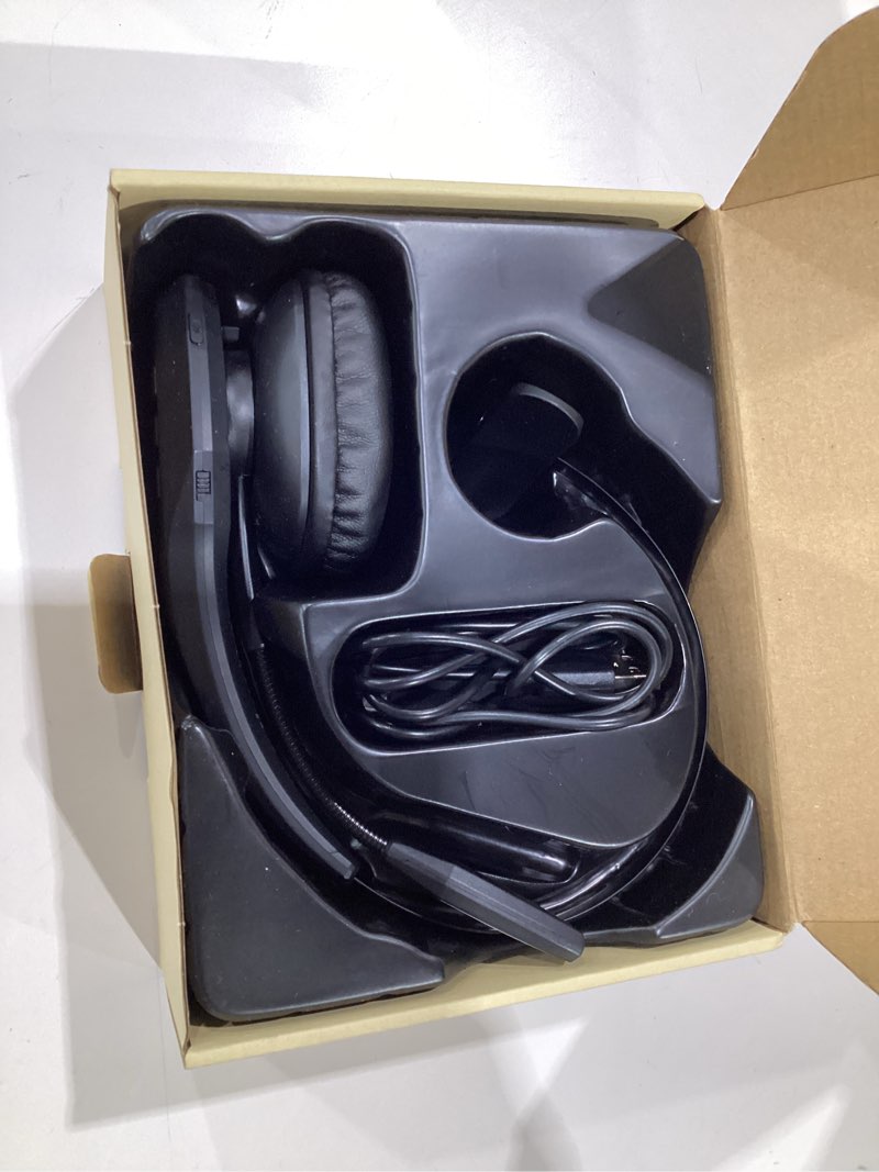 Condition photo showing Good Condition for Trucker Bluetooth Headset, Wireless Headset with Mic, Bluetooth Headsets with Dual Noise Cancelling Microphone & Mute Button, 55Hrs Working Time PC Headsets for Cell Phones, Computer, Truck Driver Black
