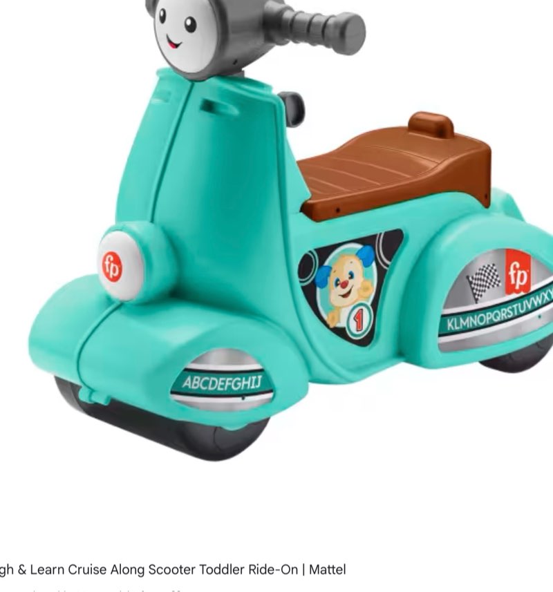 laugh & learn cruise along scooter toddler ride-on | mattel