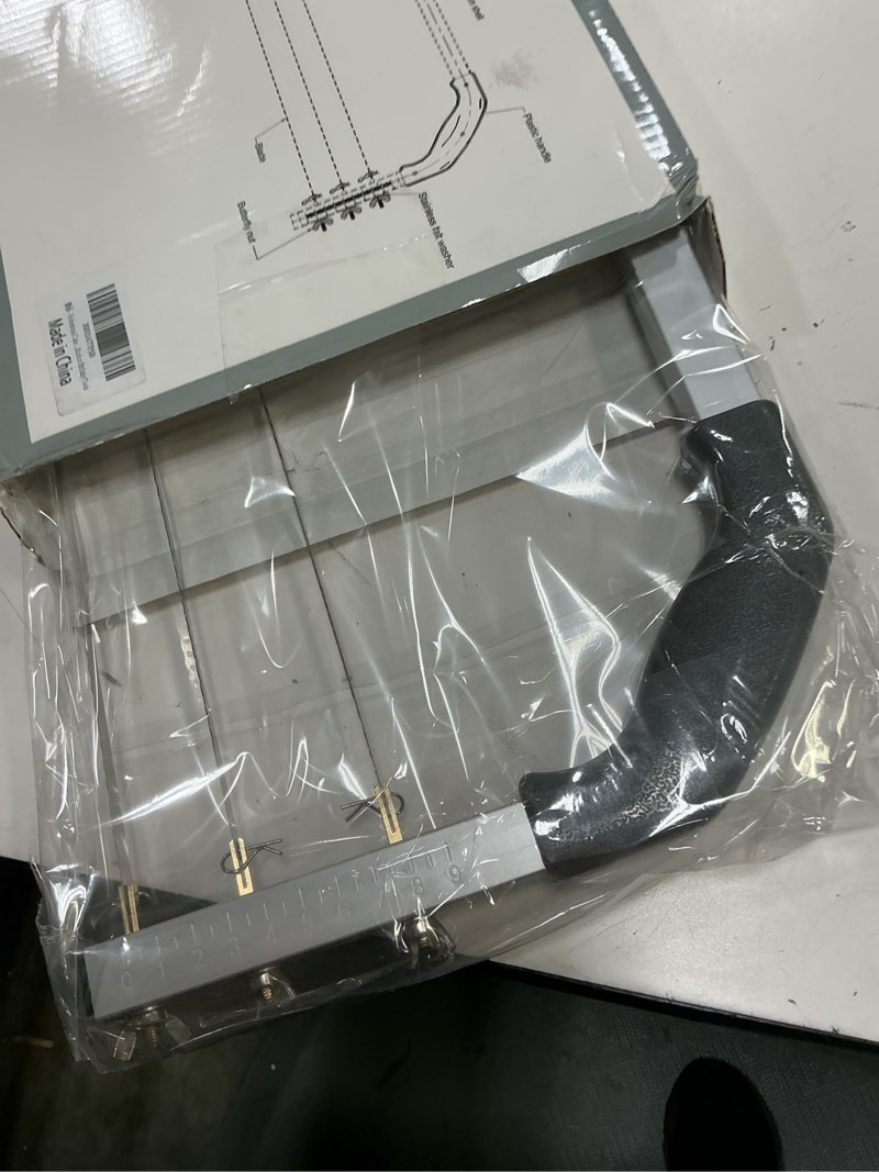 Condition photo showing New/Like New for professional cake cutter slicer leveler, commercial 4 layers adjustable stainless steel cakes slice, large bread cutter toast cutting saw, straight spatula baking level stratification birthday tools