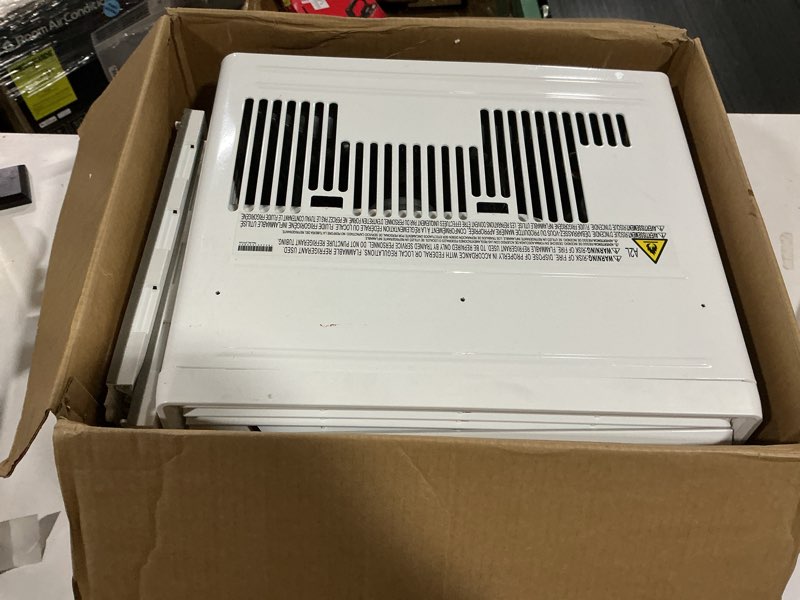 Condition photo showing Good Condition for 8,000 btu, 115 volts, window smart air conditioner cools 350 sq. ft. with remote, wifi enabled in white