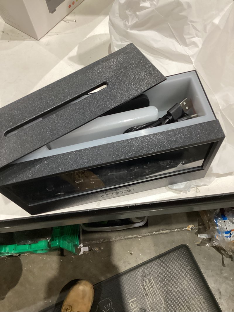 Condition photo showing Good Condition for Fireplace Flame Diffuser Air Humidifier, Essential Oil Diffuser with 7 Colors Light & Timer, Auto-Off Ultrasonic Cool Mist Aroma Humidifier for Home, Bedroom, Office, Yoga(Black)