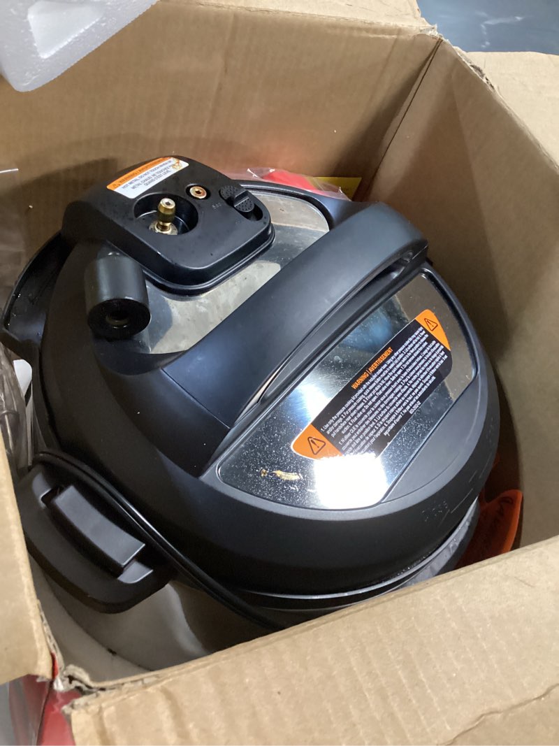 Condition photo showing As Is for instant pot 6qt 9-in-1 pressure cooker bundle