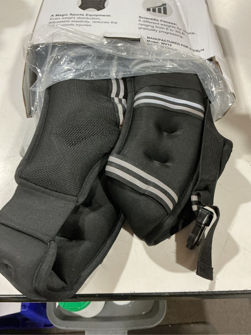 Condition photo showing Good Condition for zeerun weighted vest for women & men with reflective stripe and adjustable buckle, comfortable & durable rucking vest for walking, running & strength training 12 lb black