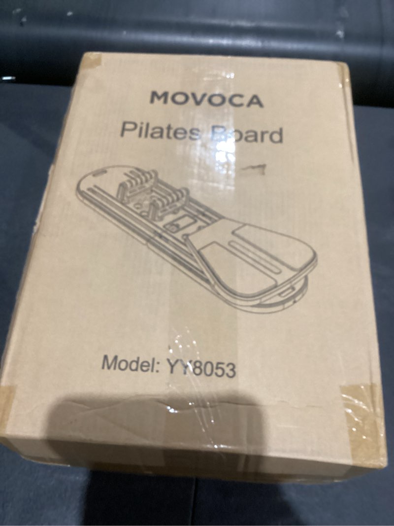 movoca pilates board,foldable pilates reformer equipment with timer, 7-in-1 multi-purpose portable p