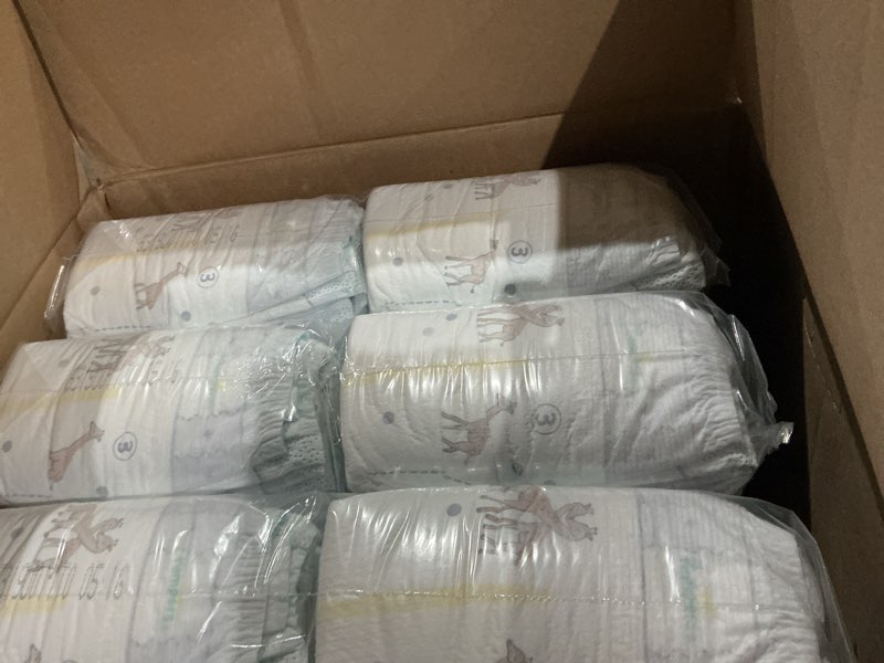 Condition photo showing Good Condition for pampers swaddlers diapers, size 3 (13-26 lbs), 168 count, fragrance free, hypoallergenic, absorbent, pediatrician recommended, skin safe size 3 168