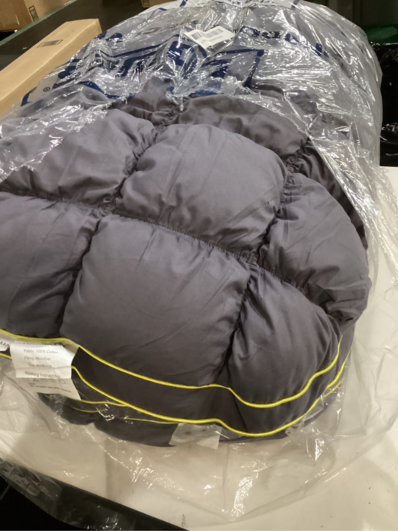 Condition photo showing Good Condition for your moon fluffy support bed pillow queen size set of 2, super soft premium down-alternative filling for sleeping, luxury hotel quality bed pillows for side sleeper (gray) gray queen (pack of 2)