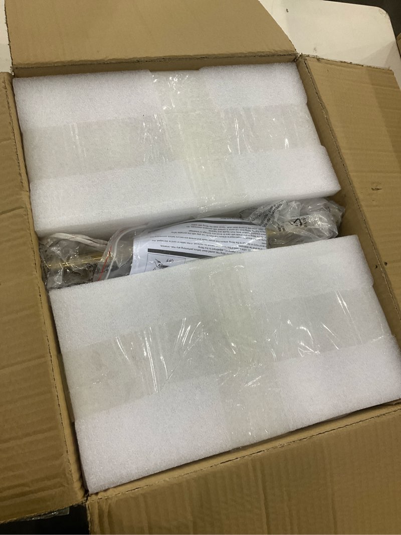 Condition photo showing New/Like New for 4 Light Bathroom Vanity Light, Gold Bathroom Light Fixtures Over Mirror, Mid Century Modern Wall Light with Frosted Globe Glass Shades, 32 inch Brass Vanity Lights, E26 Socket 4-Light Gold & Milky White Glass