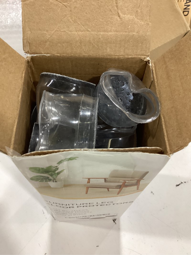 Condition photo showing Good Condition for bumaco 40pcs chair leg floor protectors chair leg protectors for hardwood floors silicone pads covers to protect floors universal l clear fit (1-5/16"~2") universal l clear-40 pcs
