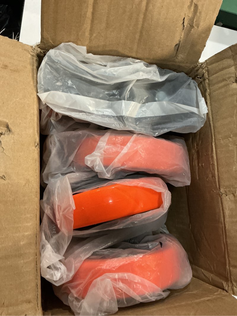 Condition photo showing Good Condition for qncz caster wheels, 5 inch heavy duty casters set of 4, silent industrial casters load 2600lbs, swivel casters for furniture, workbench and cart wheels 5'' orange