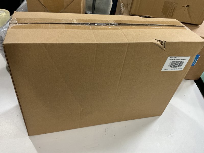 Condition photo showing New/Like New for WDS WONDROUS 7PCS Decorative Pumpkins Black and White Halloween & Fall Decor Thanksgiving - Faux Checkered Pumpkins Table Centerpieces - Modern Resin Pumpkin Decorations for Farmhouse