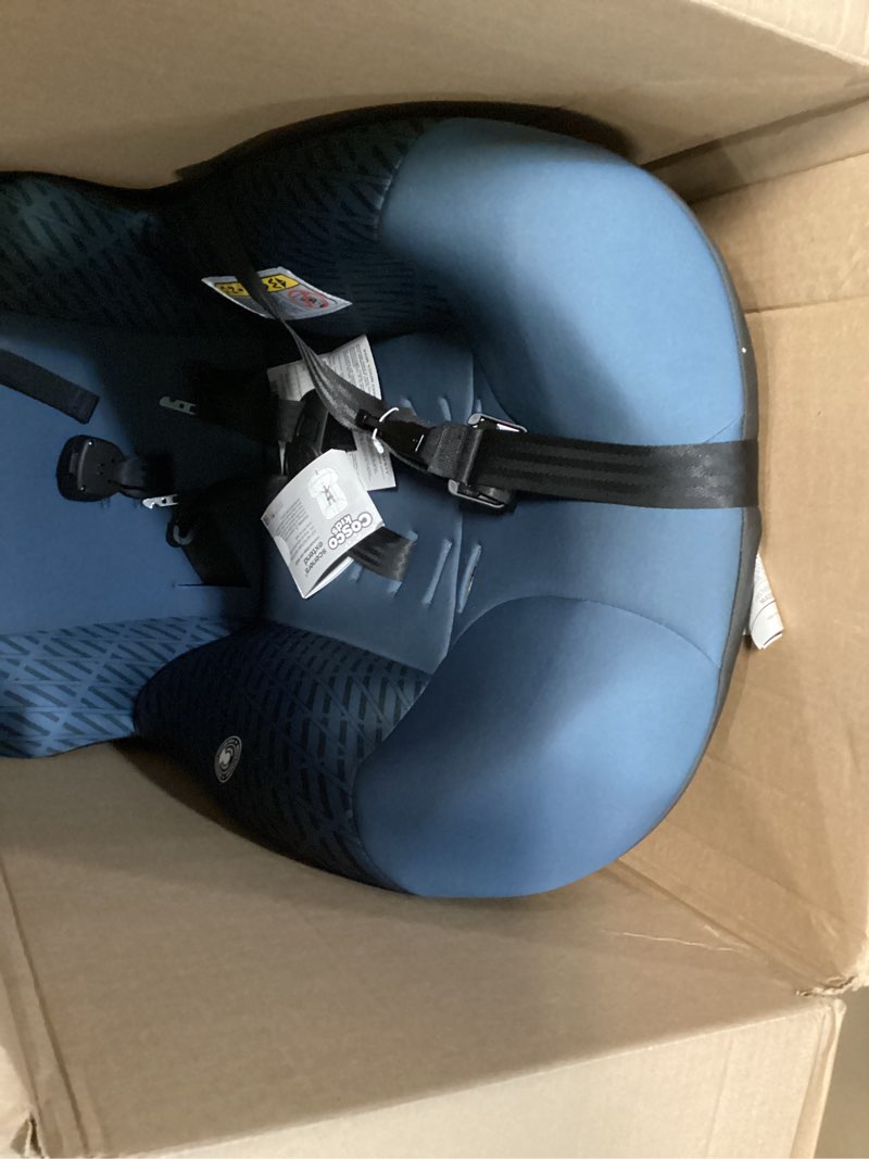 Condition photo showing Good Condition for cosco kids scenera extend infant & toddler convertible car seat, columns, blue