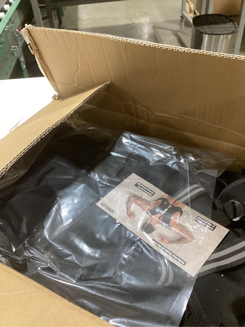 Condition photo showing Good Condition for Henkelion Weighted Vest Weight Vest for Men Women Kids Weights Included, Body Weight Vests Adjustable for Running, Training Workout, Jogging, Walking 30 lbs Black