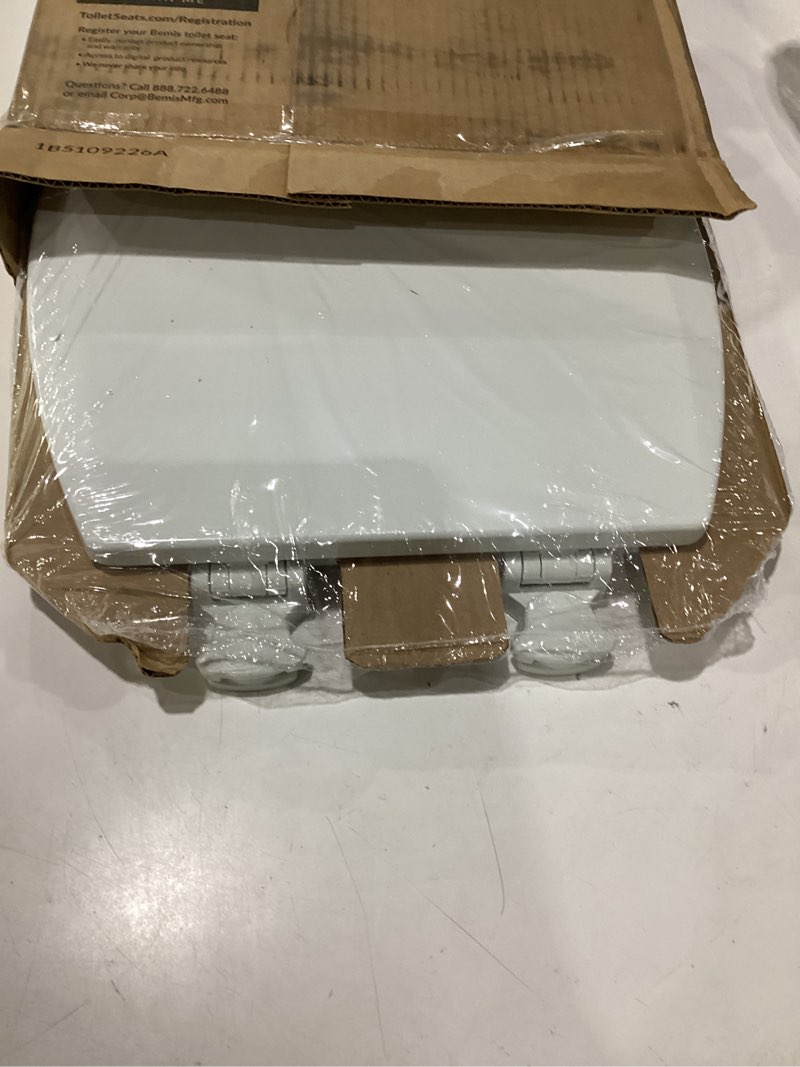 Condition photo showing As Is for bemis residential molded wood toilet seats white