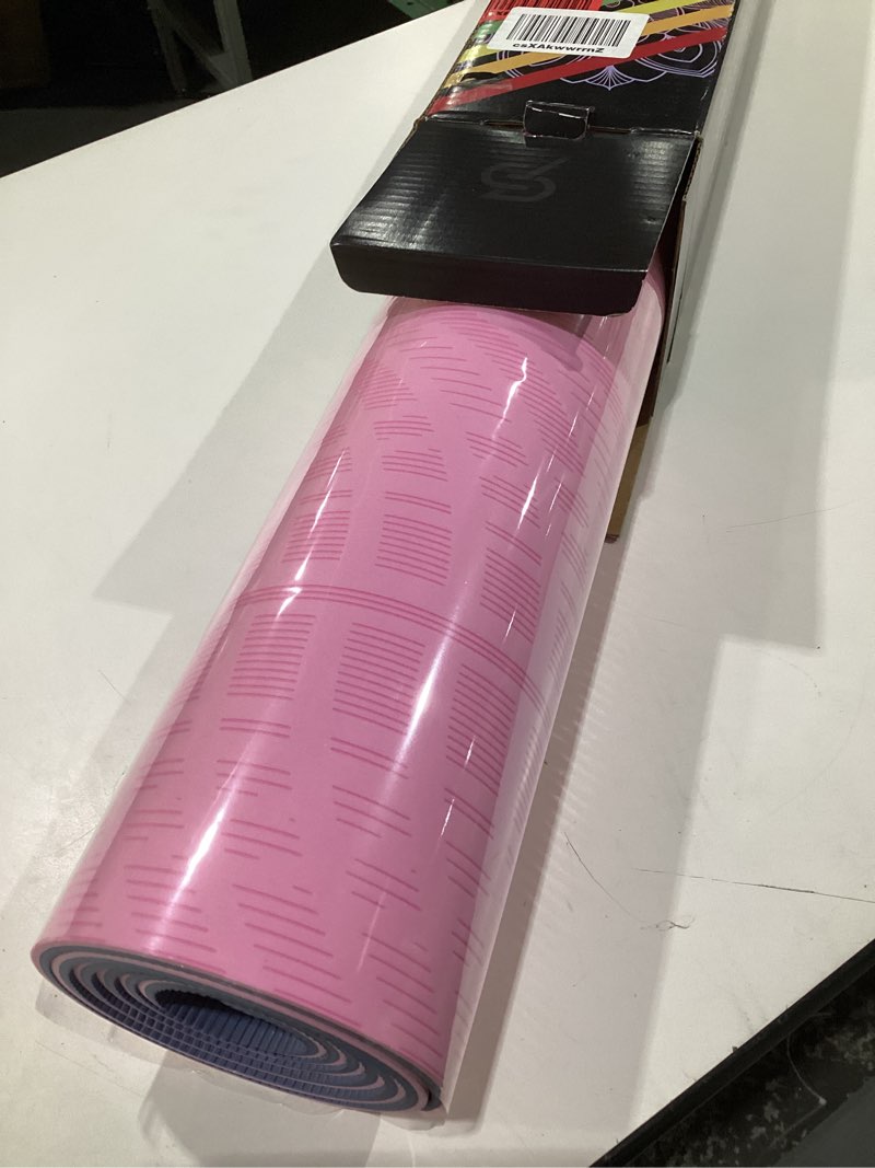 Condition photo showing Good Condition for LOLLIPOP Thick Yoga Mat, Non-Slip Exercise Mat for Yoga, Pilates, Stretching Fitness & Exercise Mat with Easy-Cinch Carrier Strap
