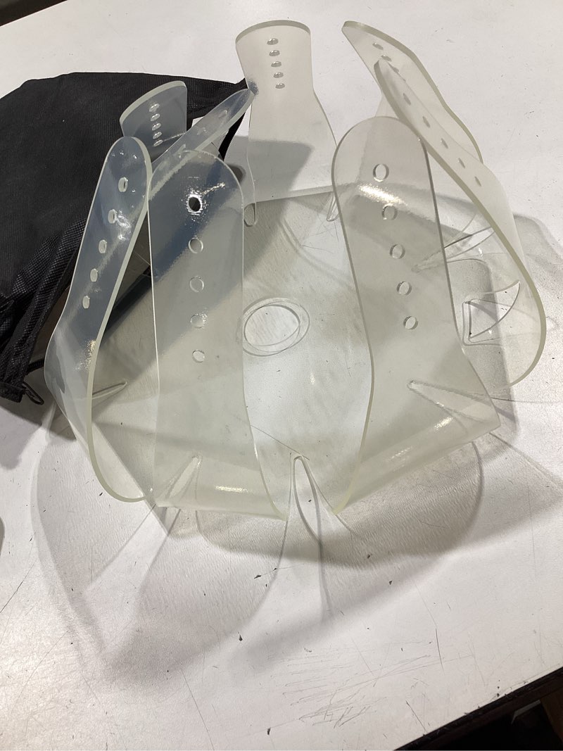 Condition photo showing As Is for thinline flexible filly grazing muzzle | lightweight safe comfortable ventilated equine slow feed halter mounting clear horse mask, oversize/draft, 3.5+cm hole