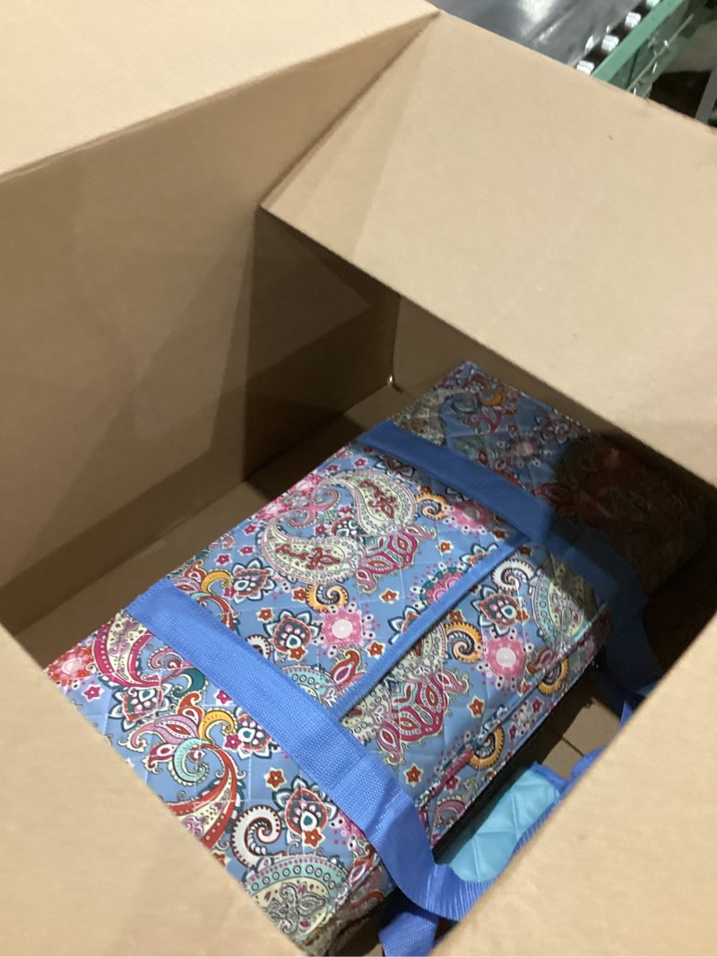 Condition photo showing Good Condition for ZGME American Mahjong Set,166 White Tiles with Printed Rectangular Bag and Accessories,4 All-in-One Mahjong Racks with Pushers,Complete Western Mahjong Set Light Blue