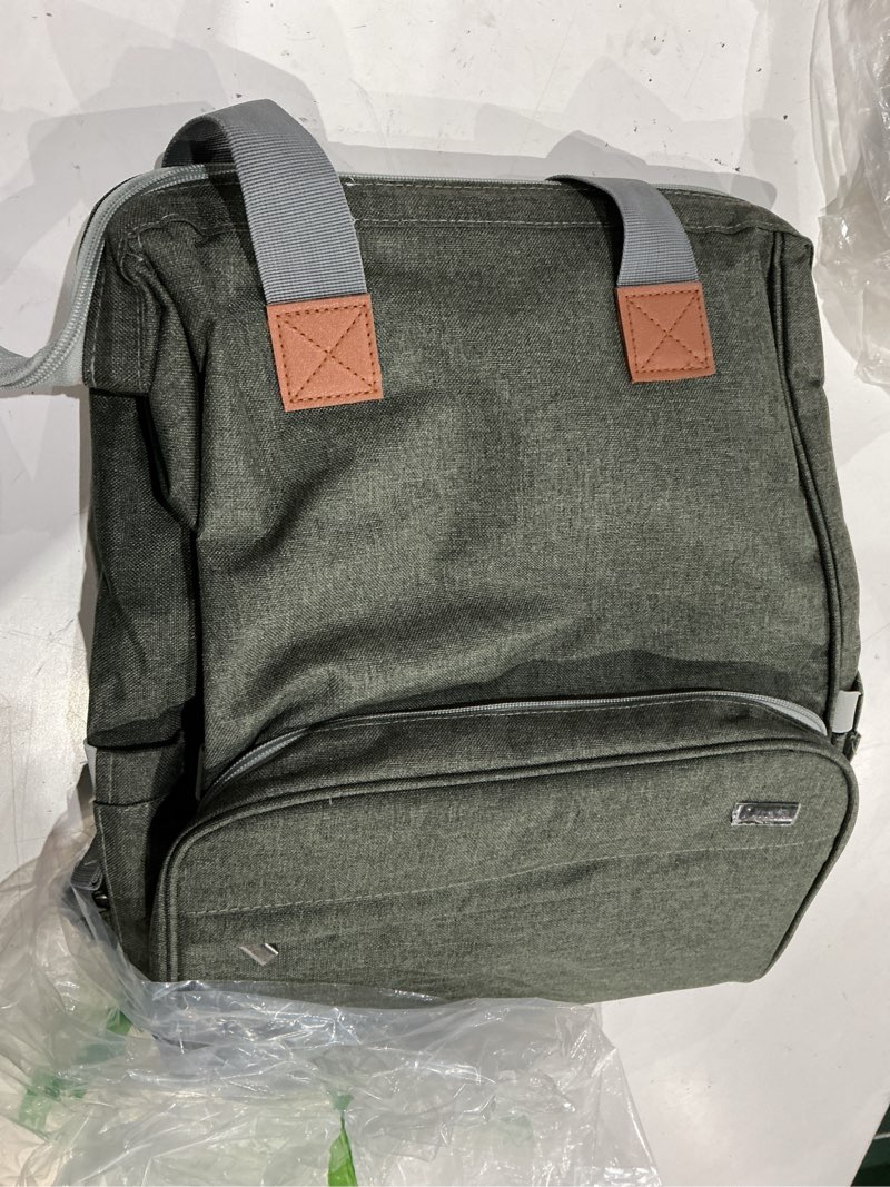 Condition photo showing Good Condition for luxja breast pump bag with compartments for cooler bag and laptop, breast pump backpack with 2 options for wearing (fits most major breast pump, suitable for working mothers), gray gray (pump bag)