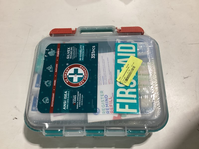 Condition photo showing New/Like New for be smart get prepared first aid kit osha/ansi, 351 ct.