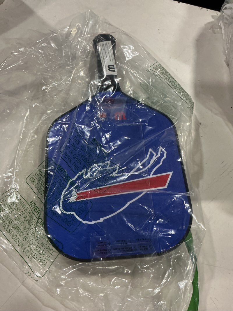 Condition photo showing Good Condition for wilson nfl collection fierce team pickleball paddles - grip size 2-4 1/4" buffalo bills