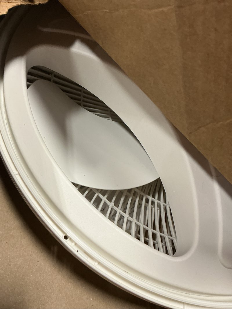 Condition photo showing Good Condition for lasko oscillating adjustable pedestal stand fan with timer and remote for indoor, bedroom, living room, home office & college dorm use, 16 inch, white, 1646 white fan