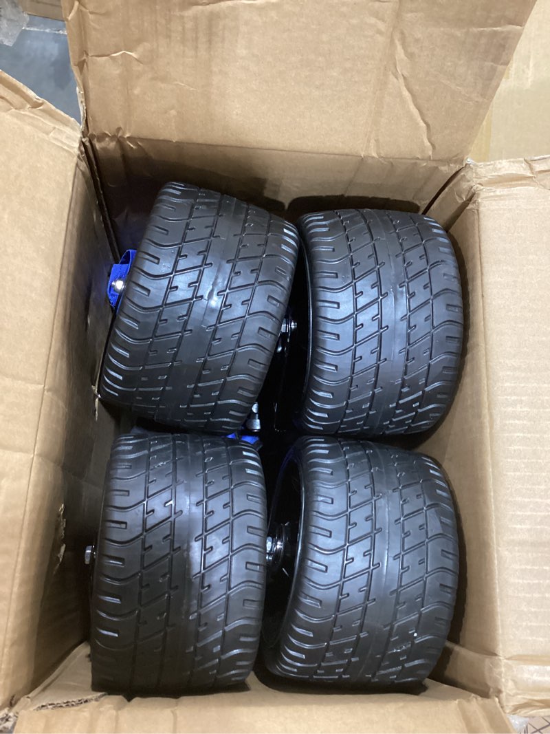 Condition photo showing As Is for BEAU JARDIN Folding Push & Pull Beach Wagon 500 lbs Collapsible Foldable Wagons with Push Handle All Terrain Wheels Grocery Utility Camping Sports Garden Wagon Cart Blue Blue Extra Large