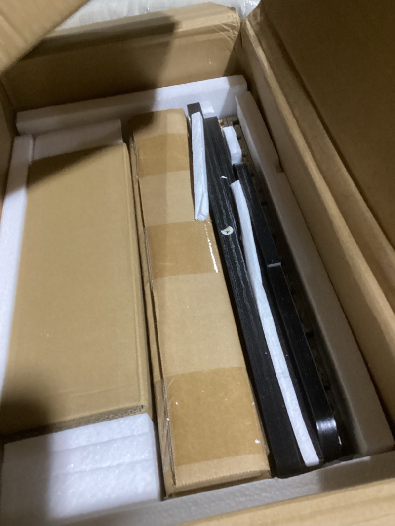 Condition photo showing Good Condition for Viaozutis Vanity Desk with a Mirror and Lights?with Chair and Four Drawers, Three Adjustable Lighting Modes?with Power Outlet and Sliding LED Mirror,Bedroom Vanity Desk (Black)