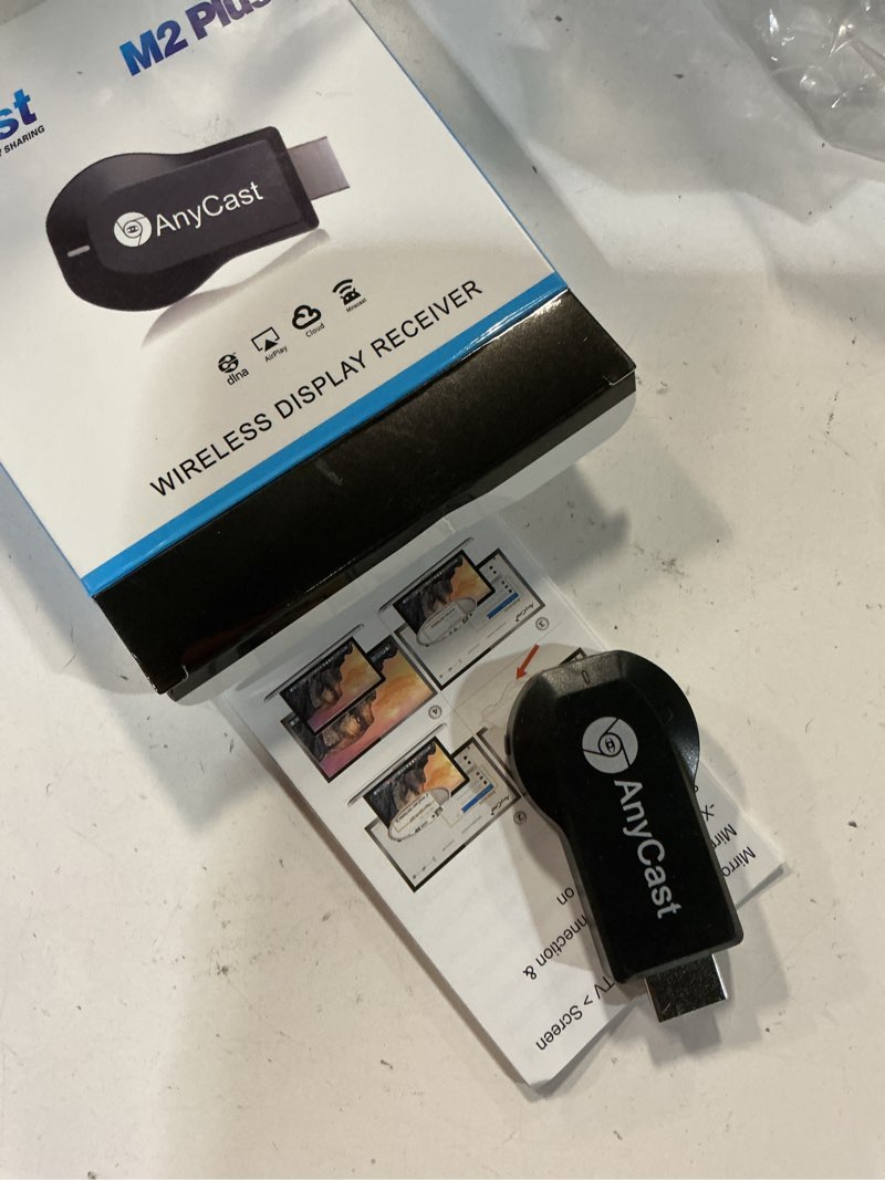 Condition photo showing Good Condition for smartsee anycast hd wireless display adapter wifi 1080p mobile screen mirroring receiver dongle for iphone mac ios android to tv projector support miracast airplay dlna
