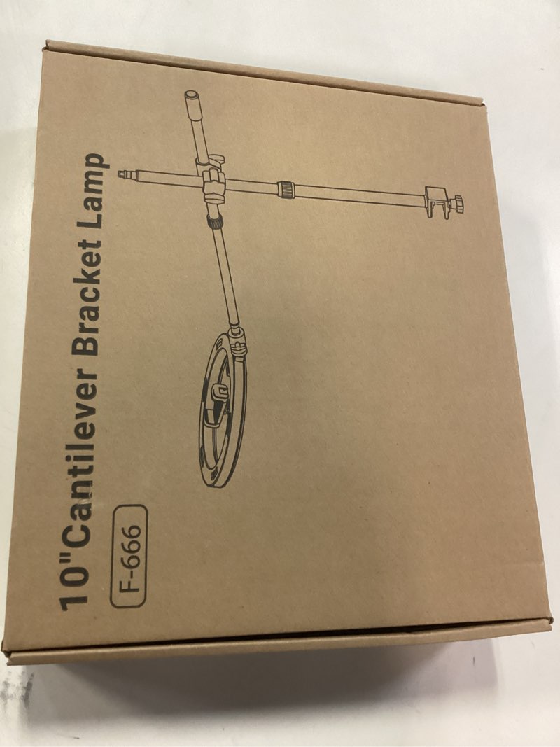 Condition photo showing New/Like New for Overhead Phone Camera Mount for Desk Tripod - 10" Ring Light with Stand - Solid Ring Light with Clamp for Artist Drawing, Video Recording,CRI >95