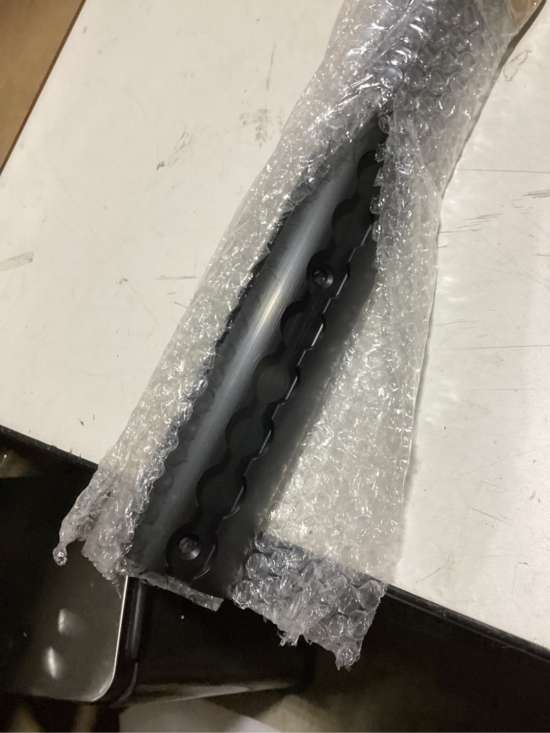 Condition photo showing Good Condition for orangee 2 pack heavy duty black aluminum 4ft l-track rail with 4 end caps for secure motorcycles, atvs, dirt bikes, utility tractors, and more, use on pickup truck, rv, van or enclosed trailer