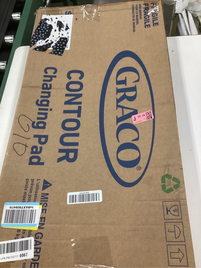 Condition photo showing New/Like New for graco premium contoured changing pad – greenguard gold certified, water-resistant, ultra-soft buckle cover, contoured baby changing pad, fits most standard-size changing toppers, non-skid bottom
