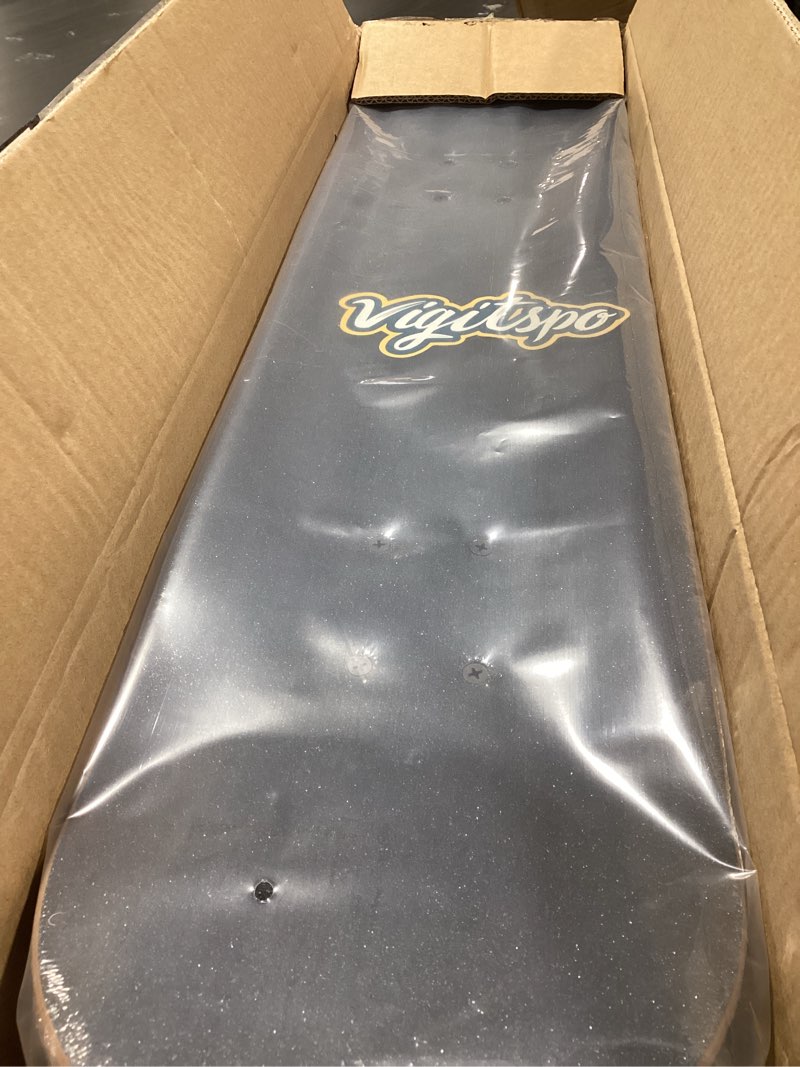 Condition photo showing New/Like New for professional double kick skateboard, 31 inch maple deck, abec-9 bearings, 95a pu wheels 31" fire