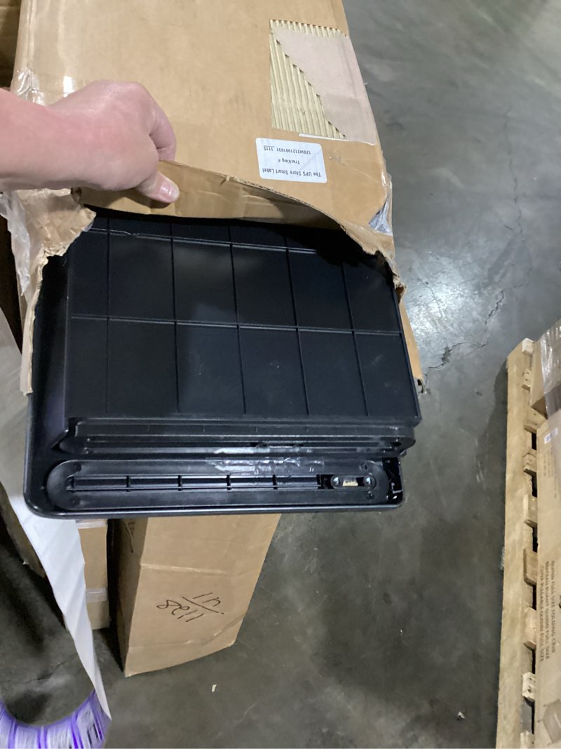 Condition photo showing Good Condition for eho keyboard tray with drawer - clamp on under desk pull out extender table attachment platform with storage organizer, large 27.5" (31.8" including clamps) x 12.2", height adjustable for home office 27.5 inch keyboard tray platform with drawer