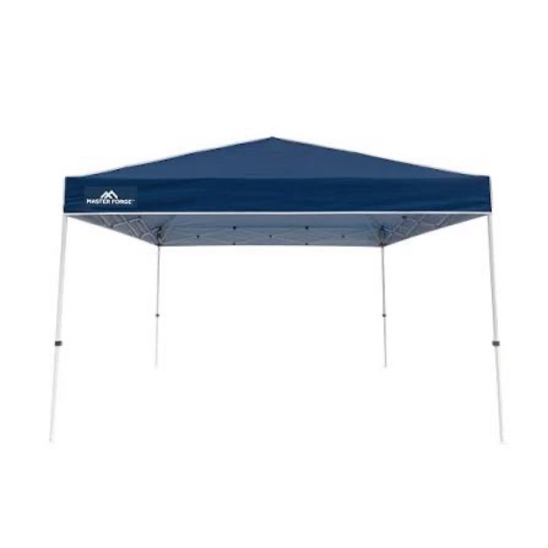 master forge 12-feet x 12-feet square blue pop-up canopy