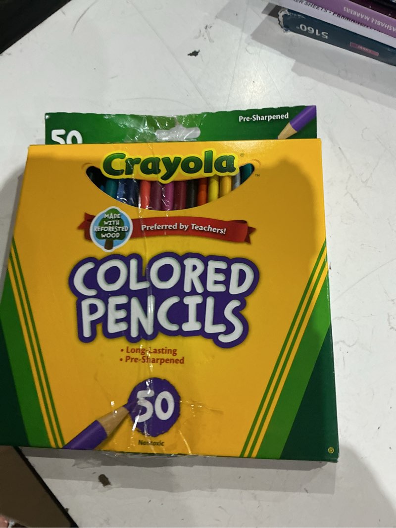 Condition photo showing Good Condition for crayola colored pencil 50 pk