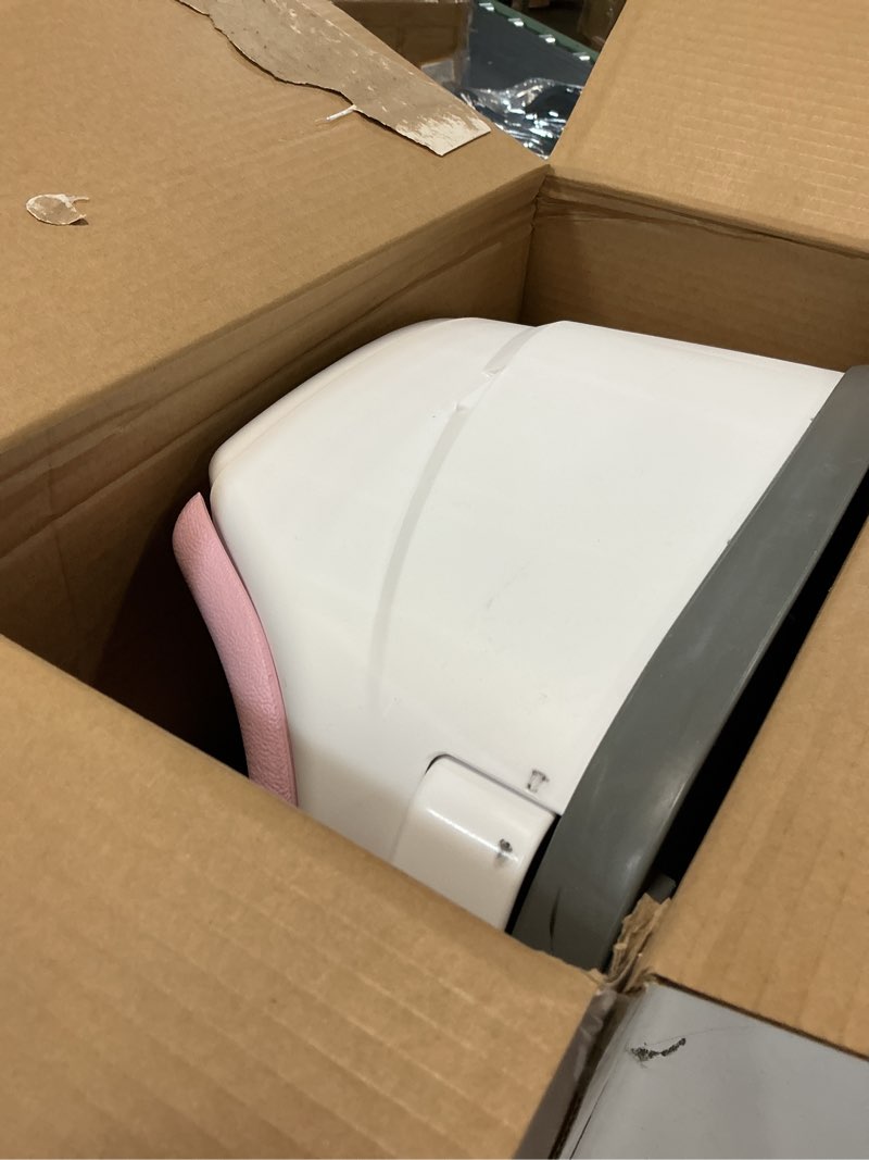Condition photo showing As Is for ingenuity baby base 2-in-1 booster feeding and floor seat with self-storing tray - peony