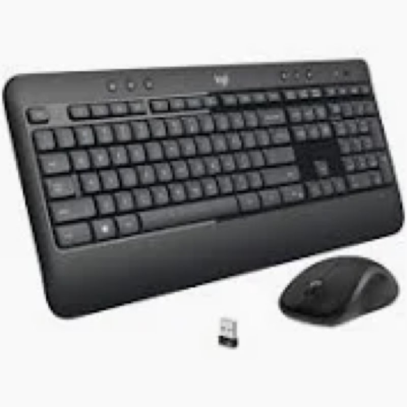 Logitech MK540 Advanced Wireless Keyboard and Mouse Combo for Windows, 2.4 GHz Unifying USB-Receiver