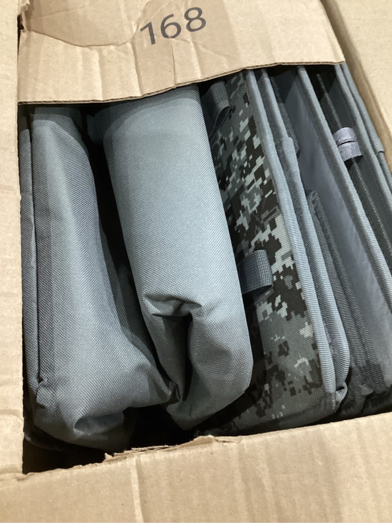 Condition photo showing As Is for libzaki car trunk organizer,3 compartments big trunk storage, large capacity, foldable, 95l heavy duty storage box for car, suv, truck,jeep, includes 26l cooler bag -gray camouflage oversize with built-in cooler bag gray camouflage