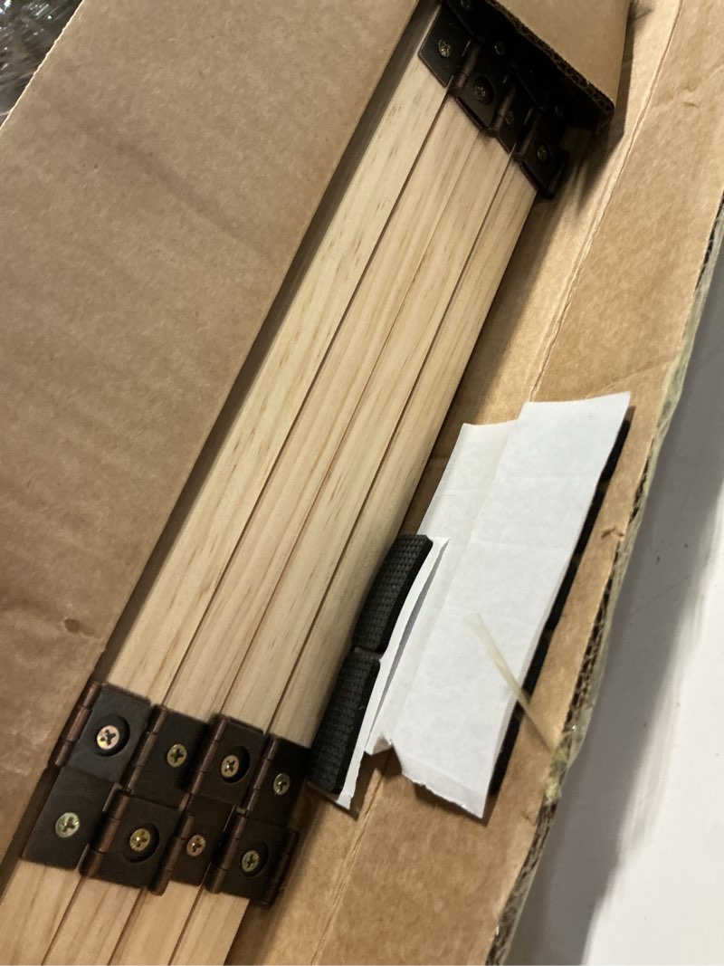 Condition photo showing Good Condition for wooden freestanding dog gate indoor, 16.9" h no-painted dog gates for doorways, pet gate for stairs, foldable doggy gate - 4 panels ?4 panels?h:16.9"