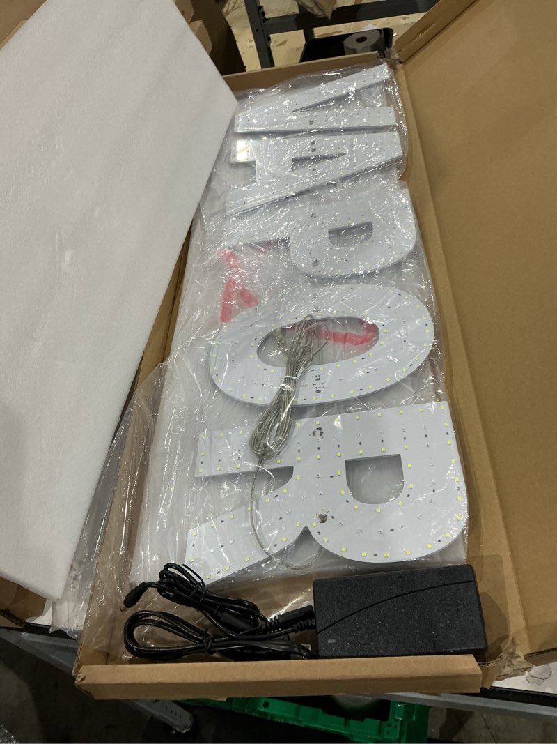 Condition photo showing New/Like New for 30"x8" led vapor sign for vape shops - super bright vape store sign with unique design, high visibility for smoke shop/window displays