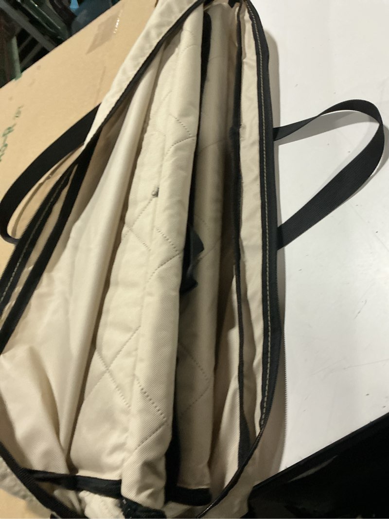Condition photo showing As Is for Back Seat Extender for Dogs-Large Space, Dog Car Seat Cover Hard Bottom Holds 420lbs, Sturdy Backseat Extender for Dogs, Upgraded Material,Waterproof Dog Hammock for Car SUV, Truck Khaki L Khaki For Cars/ Mid-Size SUV/ Small Truck